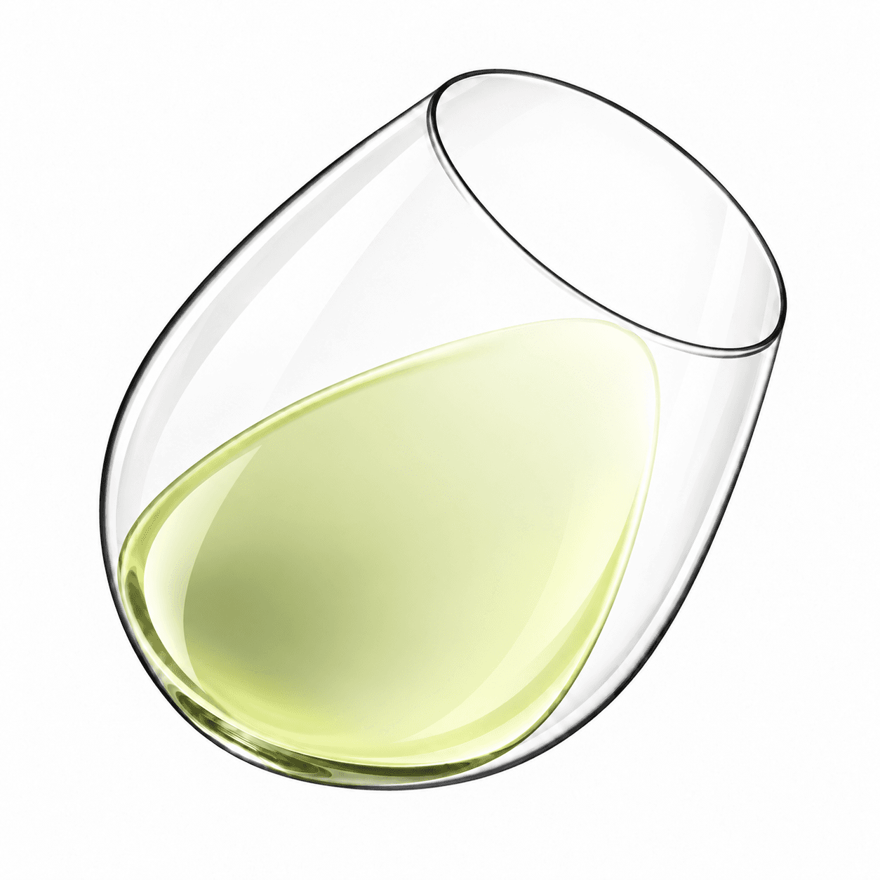 Saar wine colour in the glass